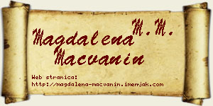Magdalena Mačvanin vizit kartica